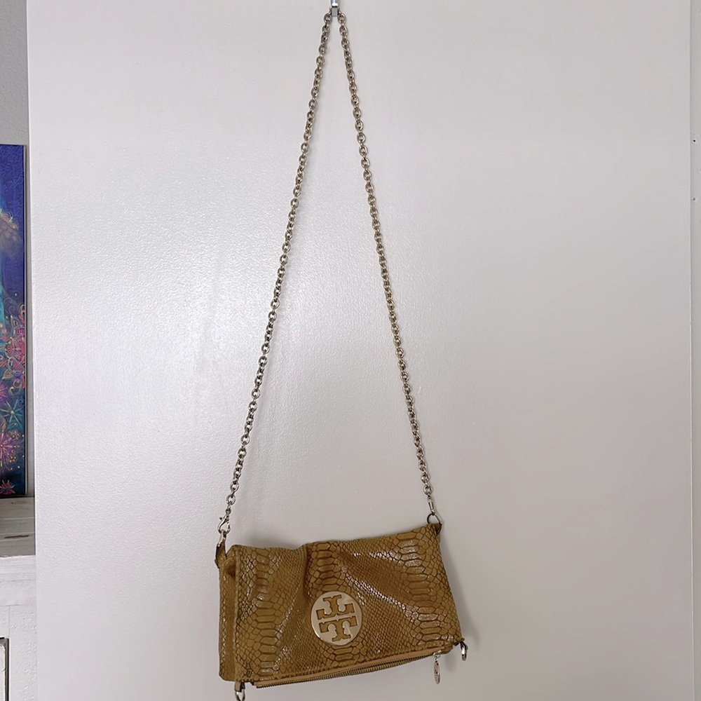 Tory Burch snakeskin crossbody and clutch